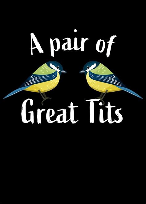 A Pair Of Great Tits Poster Picture Metal Print Paint By Phil