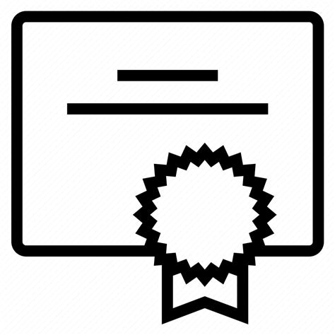 Certificate Icon Download On Iconfinder On Iconfinder