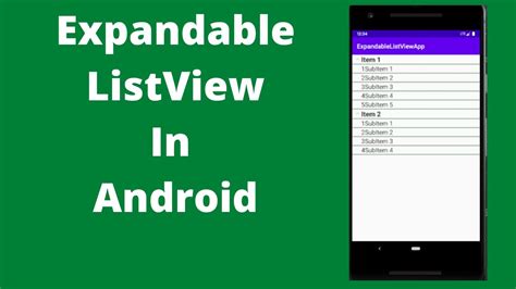 Expandable Listview In Android Java Android Studio Tutorial Quick Easy Youtube