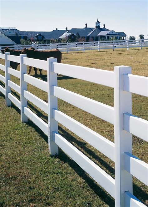 Bufftech Ranch 4 Rail Vinyl Fence Avo Fence And Supply