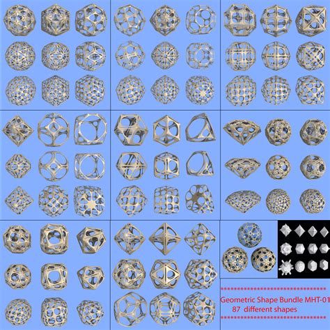 Geometric Shape Mht 01 3d Model 15 Obj Fbx Max Free3d