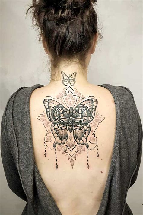 Butterfly Back Tattoos Designs