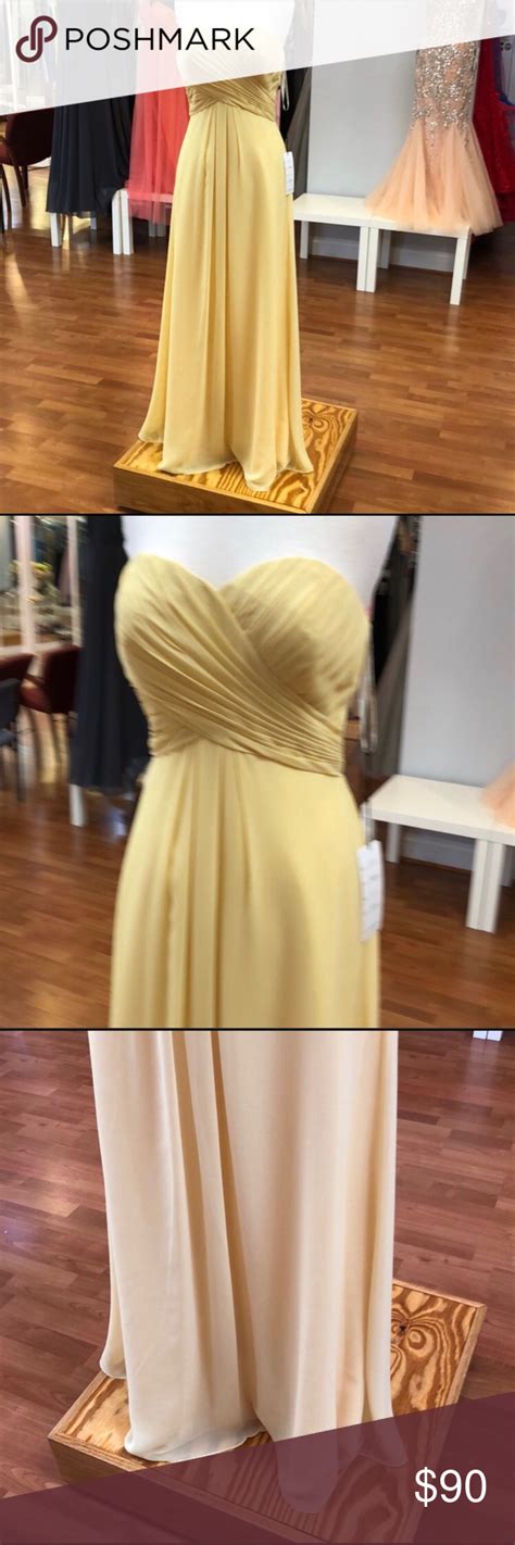 ️ Canary Yellow Bridesmaid Dress With Lace Corset Yellow Bridesmaid