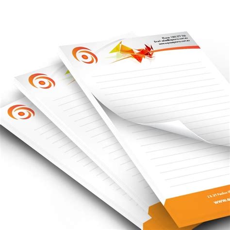 A5 50 Page Full Colour Custom Printed Notepad Business Stationary