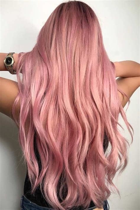 Black to rose gold hair. Why And How To Get A Rose Gold Hair Color | Gold hair colors, Hair color pink, Pastel pink hair
