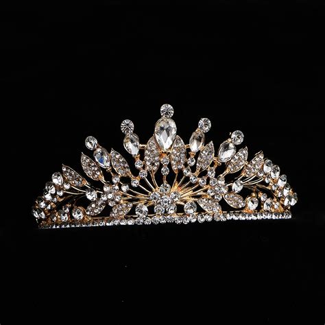 Women Girls Cuteromantic Crystal Crown Tiara Headband Stunning Bridal