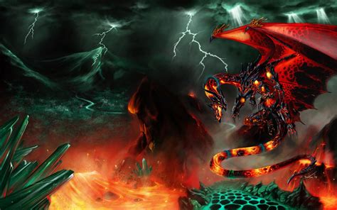 Lava Dragon Wallpapers Top Free Lava Dragon Backgrounds Wallpaperaccess
