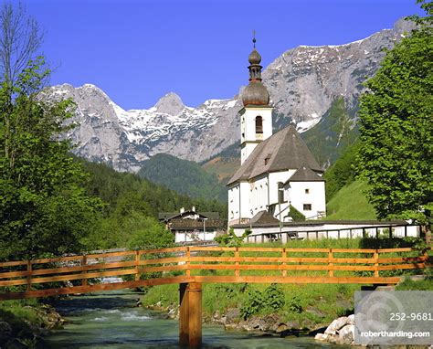 Church At Ramsau Bavaria Germany Stock Photo