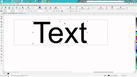 Corel Draw Tips Tricks Text Font Just A Babe Smaller Or Larger With The Ctrl Key YouTube
