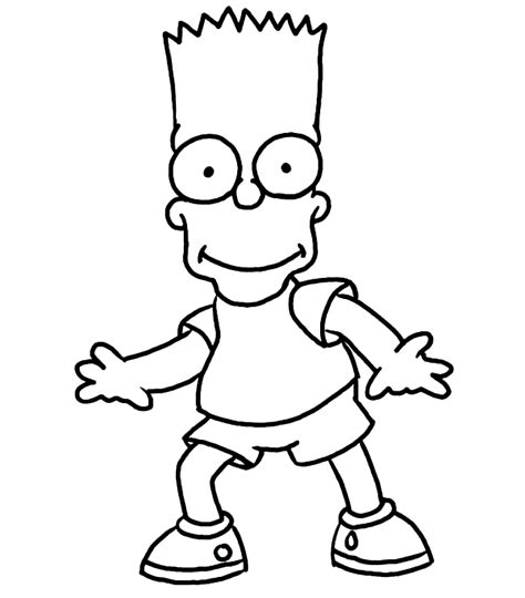 Ausmalbilder Bart Simpson
