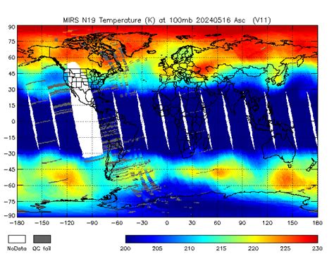 Mirs Temperature Profile Retrievals Noaa 19 Office Of Satellite And