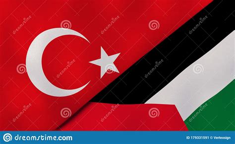 Hamas, fatah officials meet in istanbul for palestine talks. The Flags Of Turkey And Palestine. News, Reportage ...