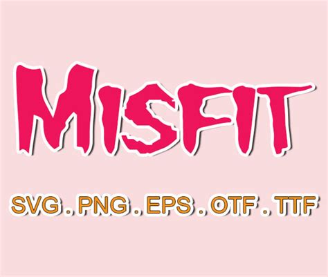 Misfit Font Svg Filesotf For Cricutsvg Sillhouttesvg Etsy Hong Kong