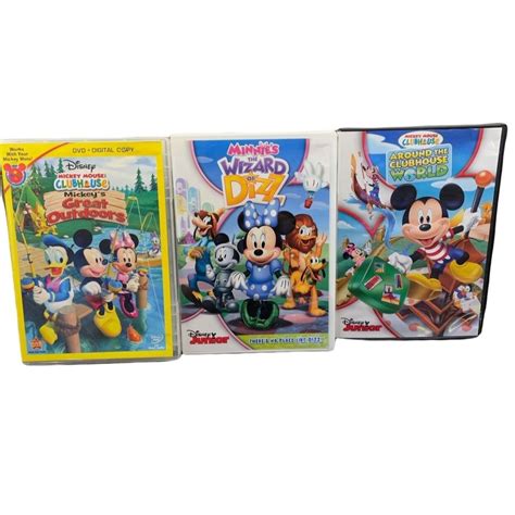 Disney Mickey Mouse Clubhouse Dvds Lot Of 3 Disney Junior Minnie Mouse