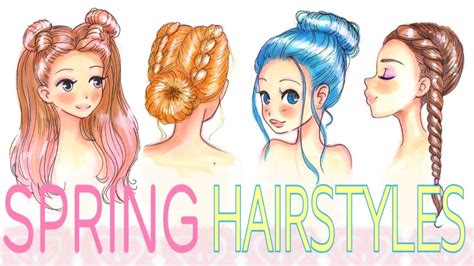 Hairstyle drawings, hairstyle drawing reference, hairstyle drawing male, hairstyle drawing template for black women, short curly hairstyles: 4 SPRING HAIRSTYLES ! | EASTER TIME 🐰🌸 - YouTube