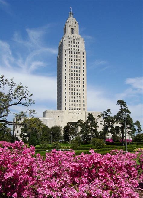 Photographs Of The Louisiana State Capitol Building And