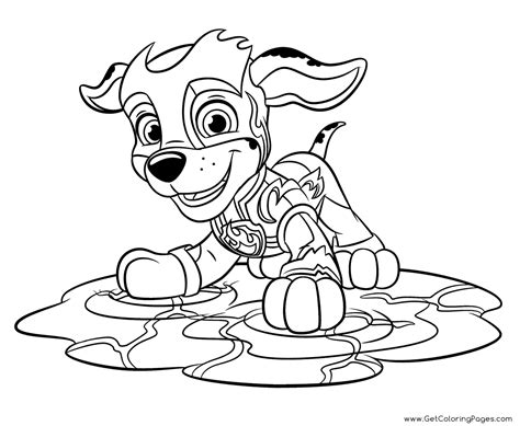 Paw Patrol Mighty Pups Skye Coloring Pages For Kids Y