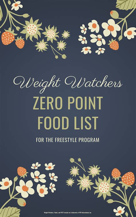 The myww+ program has 3 plan options, green, blue (freestyle), and purple, each with 100+ zeropoint™ proteins, fruits, and vegetables.with so many free foods, it's a good idea to print a list of them all and keep it handy for the grocery store. Weight Watchers Zero Point Foods (Free Printable PDF ...