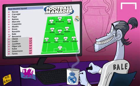 Omar Momani Cartoons Bale Plays Football Manager