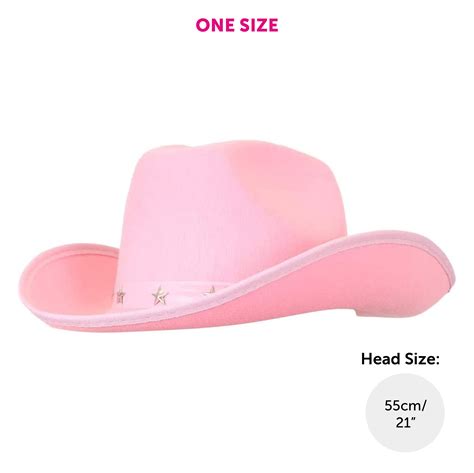 Childs Pink Studded Cowboy Hat I Love Fancy Dress