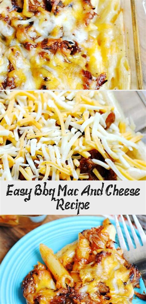 Baked mac and cheese recipe with three cheeses for extra mac and cheese fx! Easy Bbq Mac And Cheese Recipe | Bbq mac, cheese recipe ...