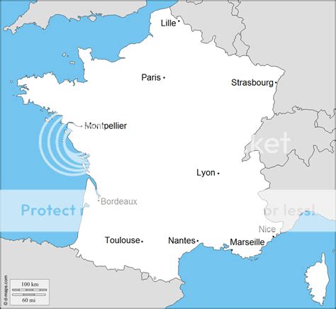 5 Biggest Cities In France Map Map