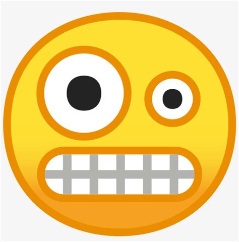 Download Svg Download Png Crazy Face Emoji Android Transparent Png