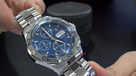 The tag heuer aquaracer matches the 300m water resistance performance of the sub, adds chronograph functionality, gives a more bold and dynamic appearance and ends up below $2200 (um, $5,800 less!). NEW TAG HEUER AQUARACER AUTOMATIC CHRONOGRAPH DAY DATE ...