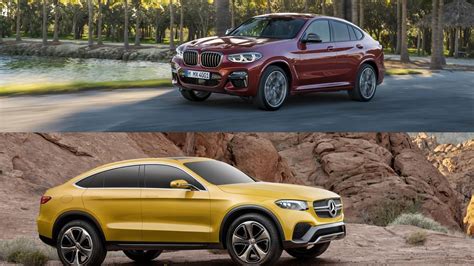 Visual Comparison 2018 Bmw X4 Vs 2018 Mercedes Glc Coupe Top Speed