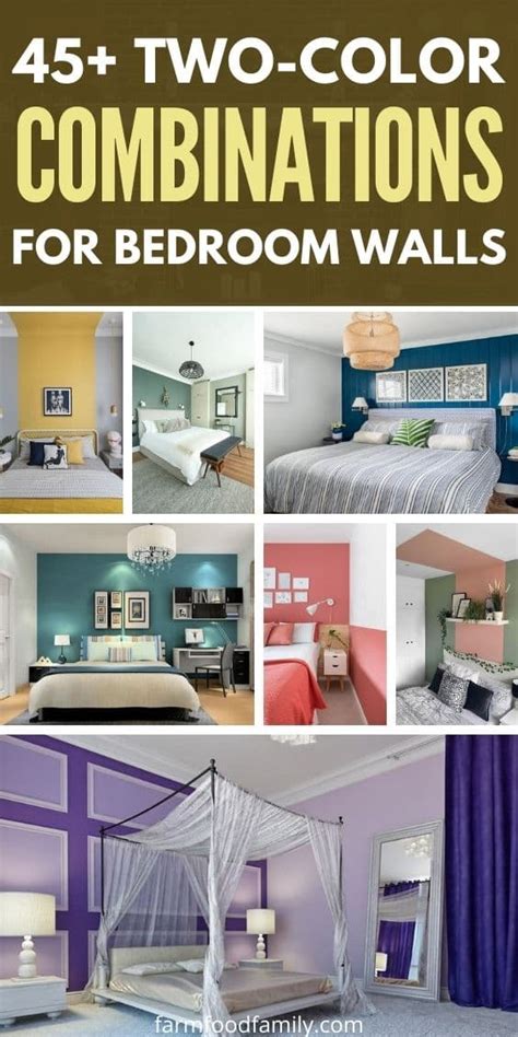 45 Best Two Color Combinations For Bedroom Walls Ideas And Designs