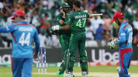 Pakistan V Afghanistan In The Icc Cricket World Cup In Play Clips