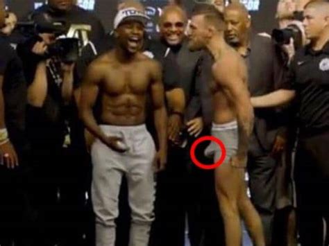 Conor McGregor Erection UFC Star Excited At Floyd Mayweather Fight Weigh In
