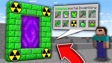 Minecraft Noob Vs Pro How Noob Open Inventory This Infected Portal 100 Trolling Game1