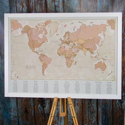Now please join me in visiting my talented friend's blogs to see how they updated their furniture pieces with black paint. Antique World Map Wedding Table Plan By Maps International ...