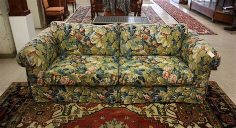 Custom Floral Tapestry Sofa Interior Crafts Inc