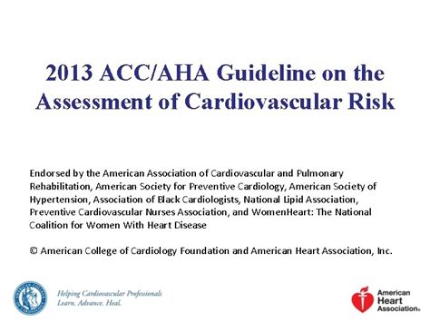 2013 Accaha Guideline On The Assessment Of Cardiovascular