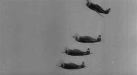 Wwii Dog Fight Footage Thunderbolts And Bf 109s Go At It