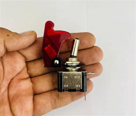 Buy Auto Mt Toggle Switch Wid Aircraft Safety Cover Rocker Toggle