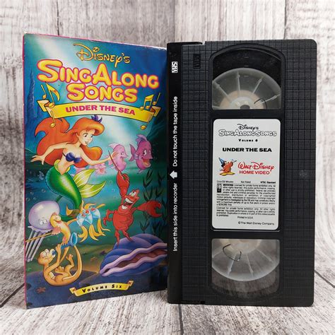 Disney S Sing Along Songs Under The Sea Used Vhs Etsy Singapore