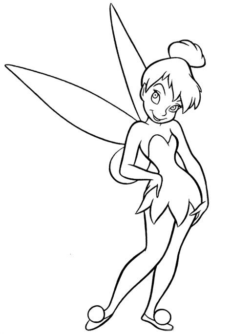 Tinkerbell Outline Drawing At Getdrawings Free Download