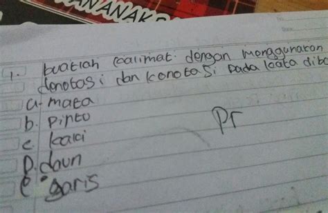 Contoh Kalimat Denotatif Dan Konotatif Dalam Bahasa Sunda