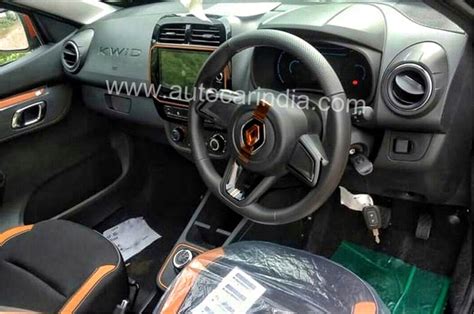 New Renault Kwid Facelift Images Reveal Interior Details Autocar India