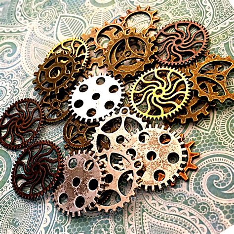 Steampunk Gears Cogs Sprocket Wheels Buttons Watch Parts Etsy