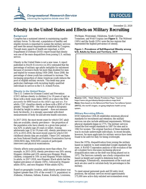 obesity in the united states and effects on military recruiting