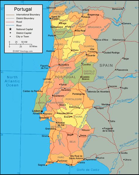Portugal Highway Map