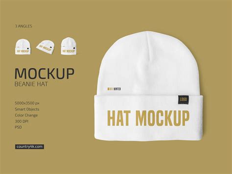 Beanie Hat Mockup Set By Country4k On Dribbble