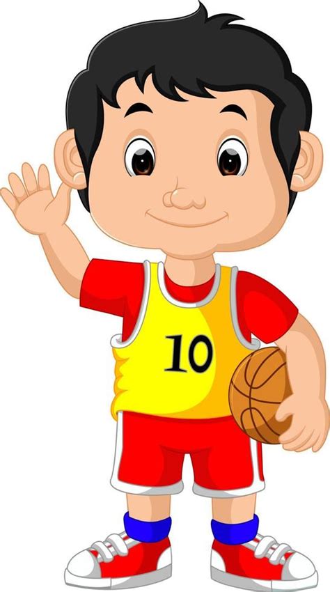 Illustration Of A Young Male Basketball Player 8020540 Vector Art At