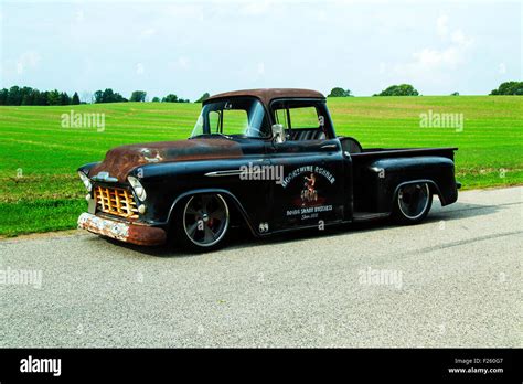 1956 Chevrolet Custom Rat Rod Pickup Truck Stock Photo 87413319 Alamy
