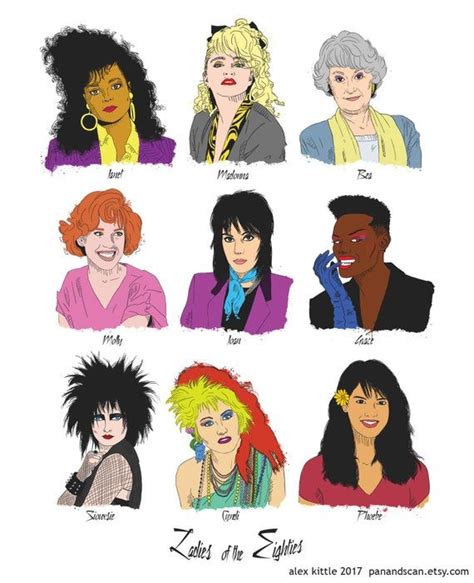 Ladies Of The Eighties Color 1980s Pop Culture 80s Pop Culture