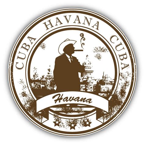 Havana Cuba Grunge Rubber Stamp Travel Car Bumper Sticker Decal En 2020